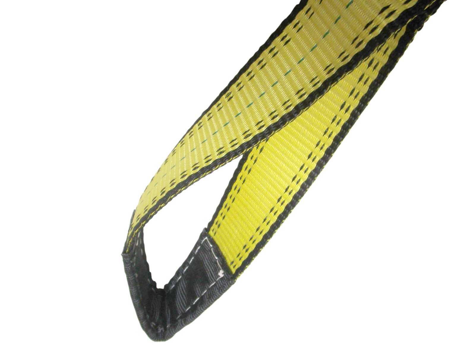 2" x 3 ft Web Lifting Sling Tow Strap 2-ply Eye & Eye Tagged Rated (2 Pack)