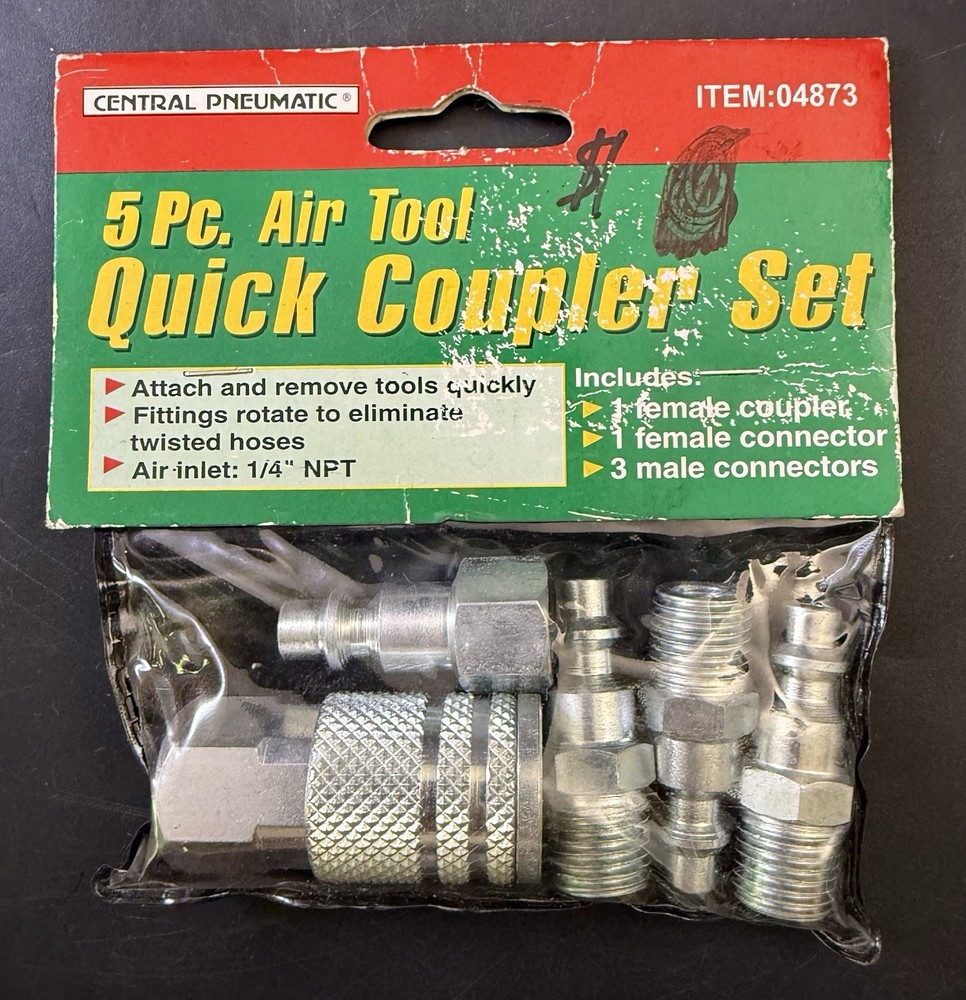 5 Pc. Air Toot Quick Cordler Set Vm03