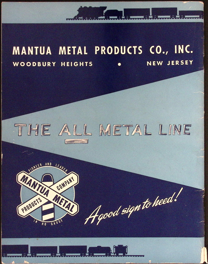 1948 Mantua Model Railroading Catalog and Handbook