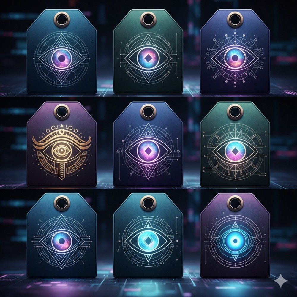 Third Eye Chakra Tags Junk Journal Scrapbook PICK ONE
