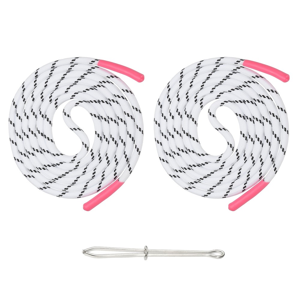 2pcs 53inch Drawstring Cords Hoodie String with Easy Threader Pink