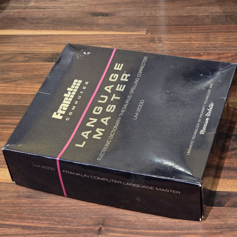 FRANKLIN LANGUAGE MASTER LM-2000 Electronic Dictionary & Thesaurus NICE! Working