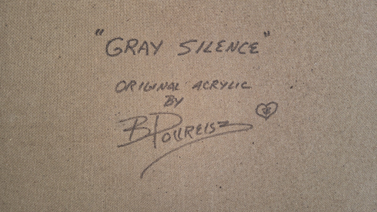 BRENDA POLLREISZ ORIGINAL OIL PAINTING " GRAY SILENCE" WOLVES LARGE