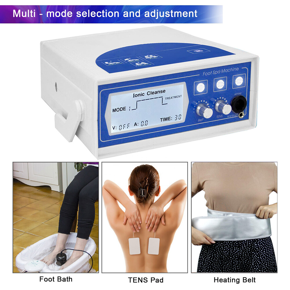 Ionic Detox Foot Spa Ionized Relax Cleanse Machine w/ Footbath Tub Far Infrared