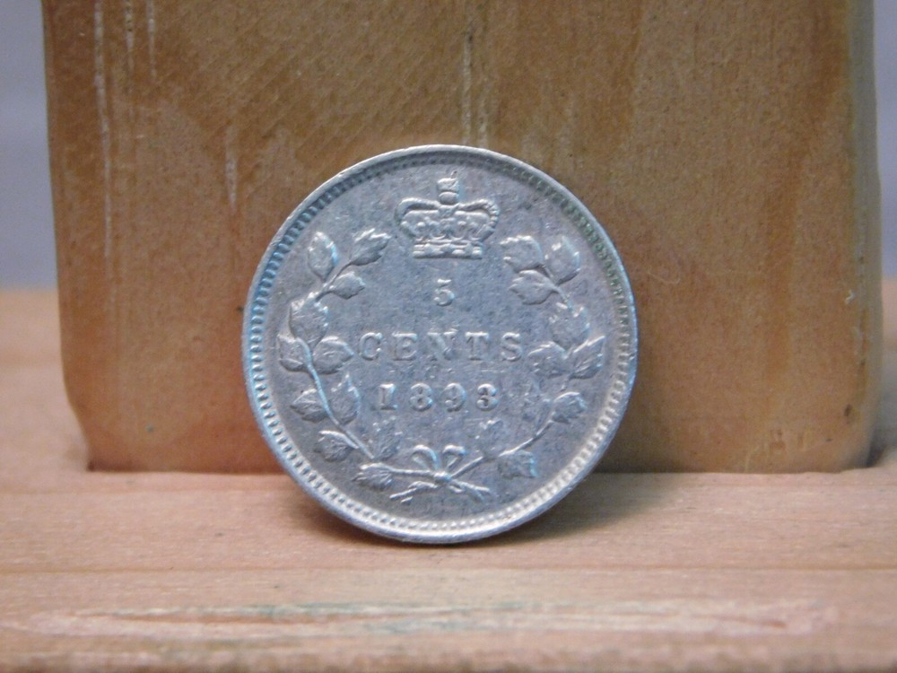 Canada 1893 5 cents silver