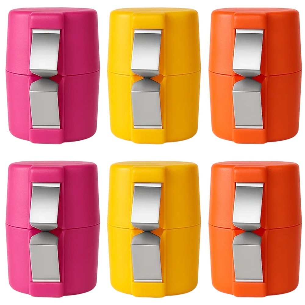 Egg Cracker, 6PCS Shell Opener for Raw Eggs, pink, yellow, orange