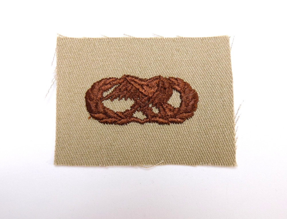 US Air Force USAF Basic Maintenance Munitions Badge Desert Tan DCU Patch Sew-On