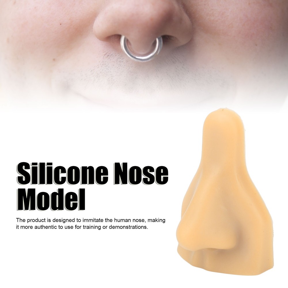 3D Silicone Nose Model Flexible Fake Nose Practice Model For Practicing Light