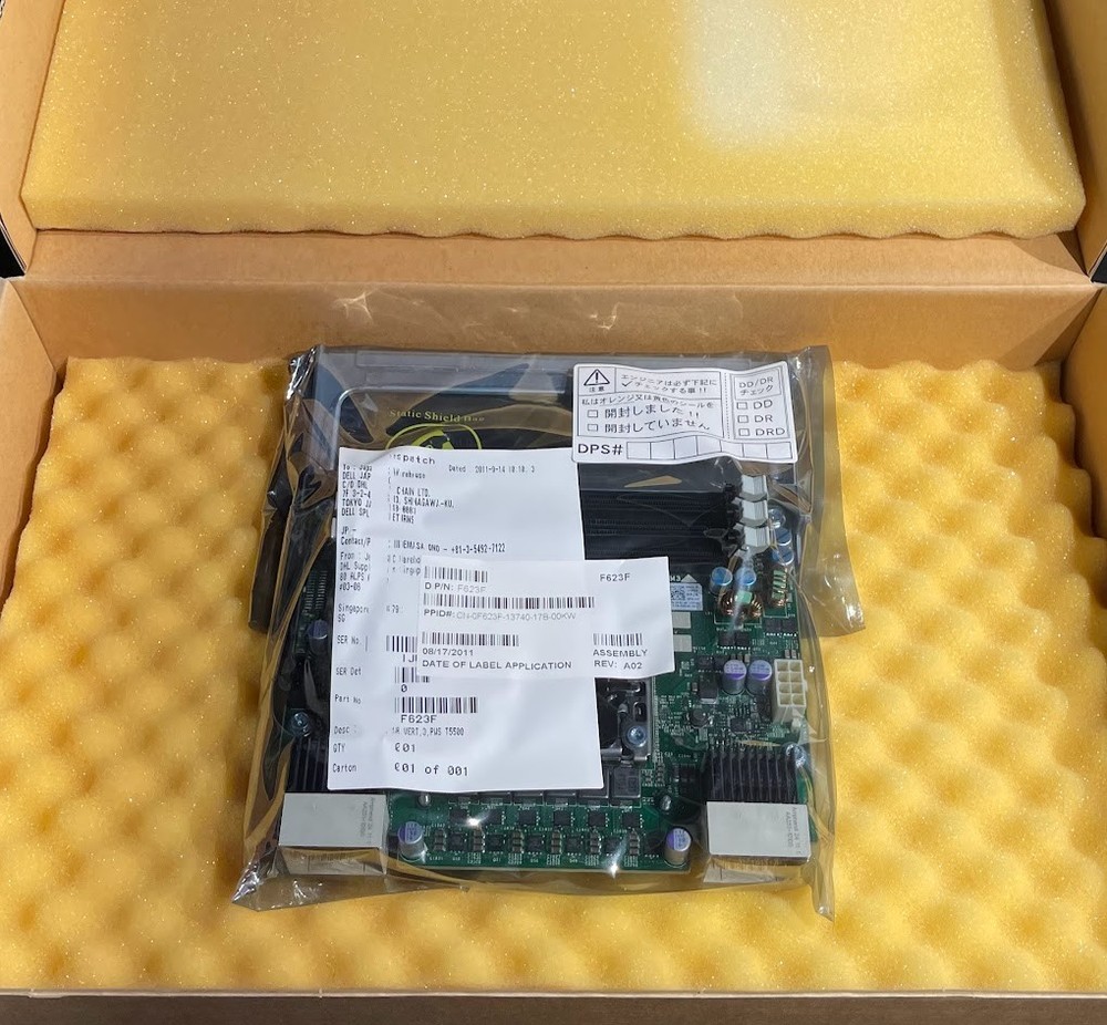Dell CPU / Memory Expansion Riser Board for Precision T5500 Workstation / F623F