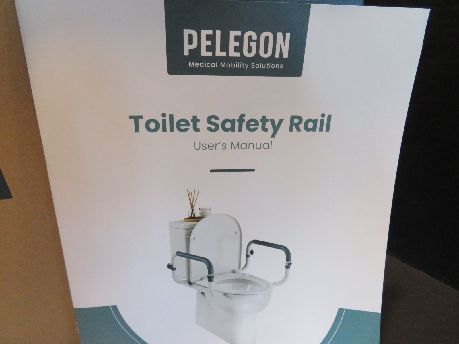 Pelegon Toilet Safety Rails (350 Lb.) - Adjustable Toilet Safety Frame