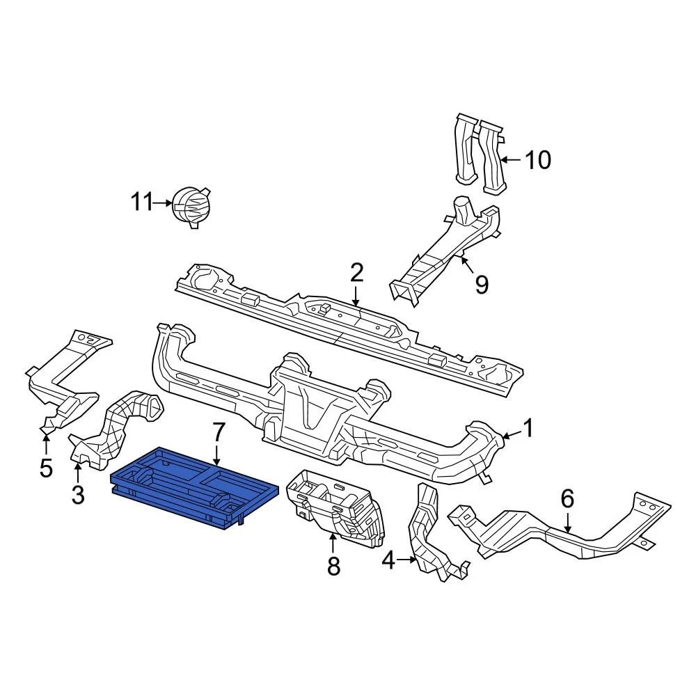 Jeep 68530294AA HVAC Duct Adapter