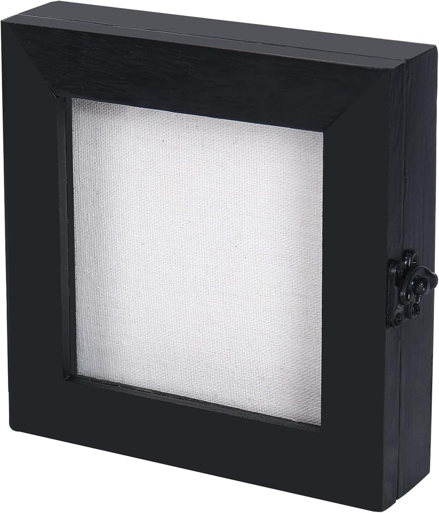 Shadow Box 6X6, Small Shadow Box Frame with Glass, Square Shadow Boxes Display C