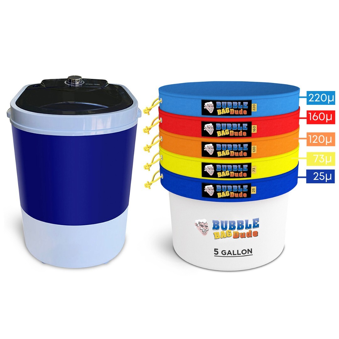 BUBBLEBAGDUDE Bubble Machine 5 Gallon with 5 Gallon Zipper Bag Bubble Hash Bags