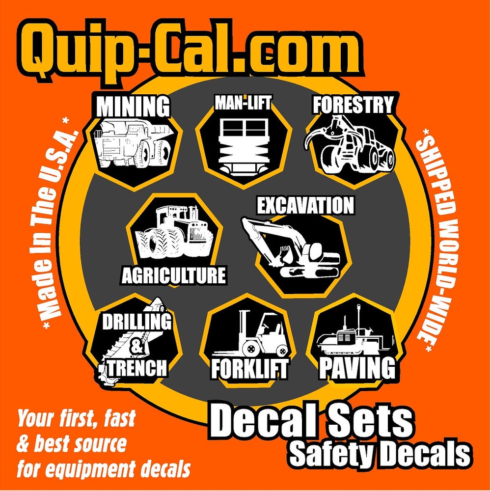 Case 580C Backhoe Decal Set With Safety & Control Decals. Case Equipment Decals
