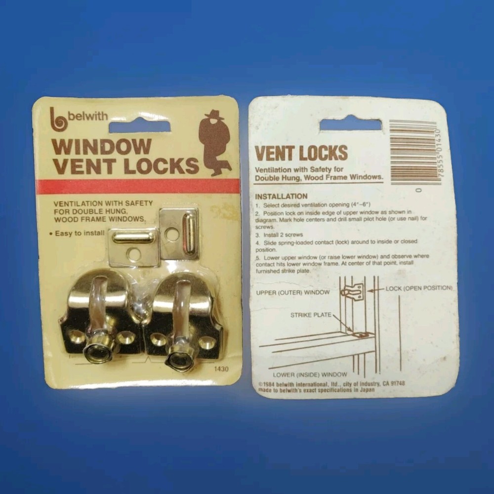 4 BRASS VENT LOCKS