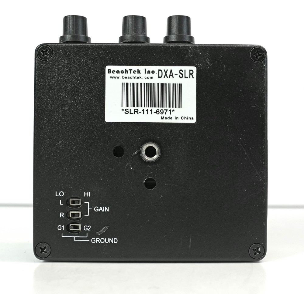 BEACHTEK DXA-SLR ACTIVE XLR AUDIO INTERFACE ADAPTER FOR RECORDING ON A DSLR