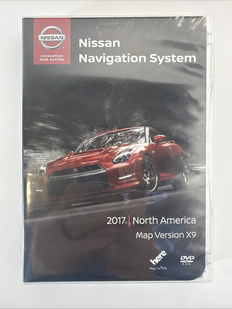 Nissan Navigation System 2017 Map Version X9 North America DVDs 5 Discs