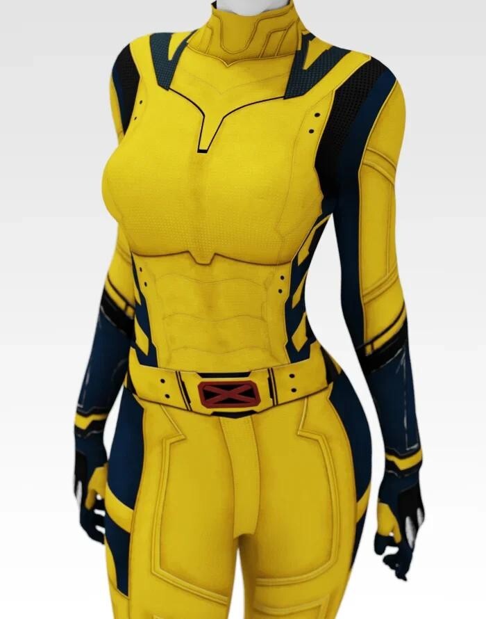 Wolverine Female Spandex Costume, XS-XXXL, Adults Triple Claws Superhero Outfit