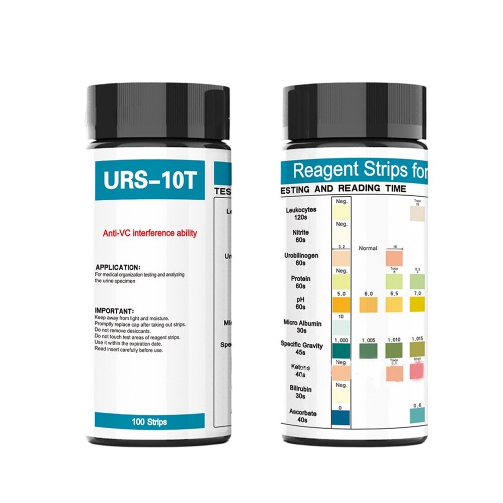 10 Parameter Generic Reagent Test Strips (100pcs/box) Ketone Glucose Home Use