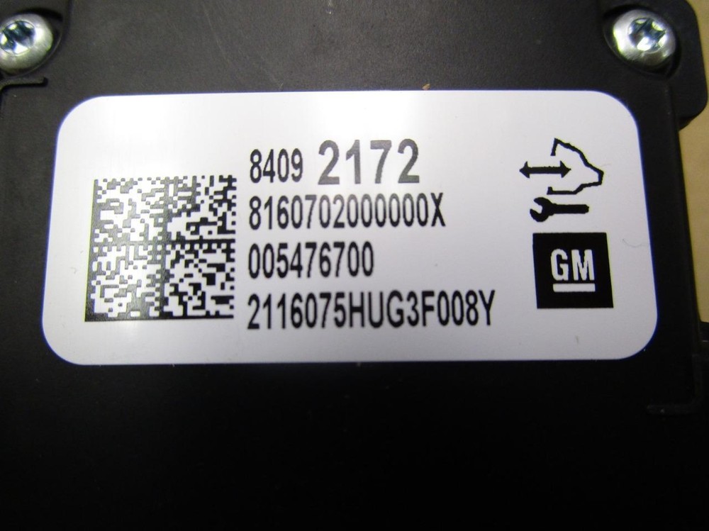 OEM Buick Chevy GMC Front View Collision Camera Sensor 84092172