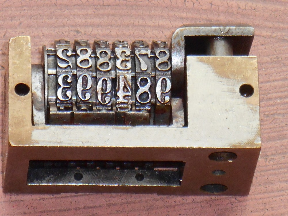Letterpress Numbering machine (BATES) 6 digits | 8398