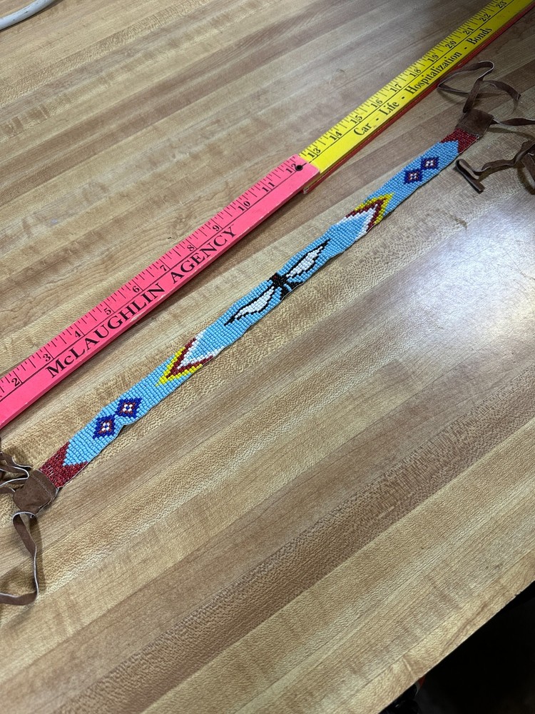 Beaded Head Band TURQUOISE Craft Non Native