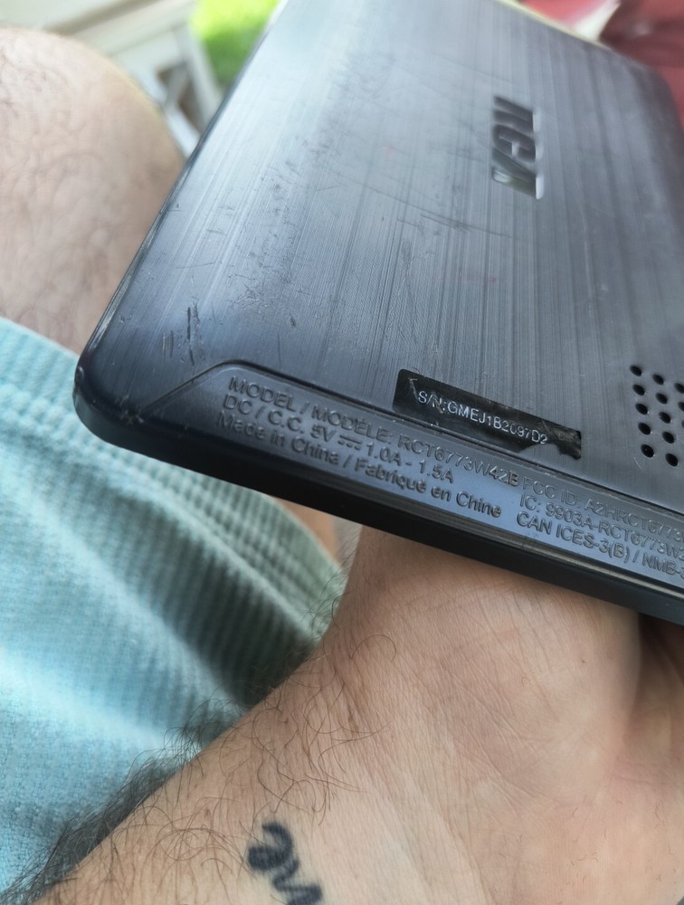 RCA Tablet Locked For Parts