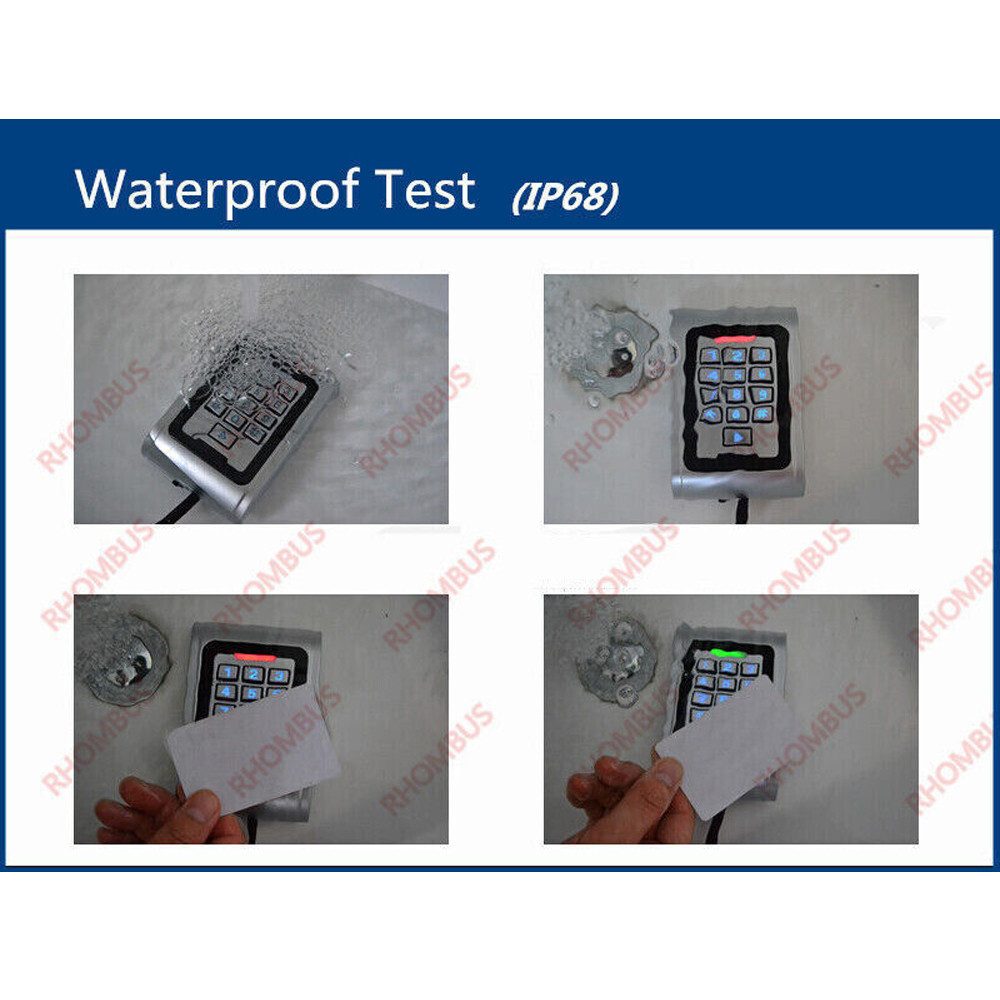 Metal Case Standalone Access Control Waterproof IP68 RFID EM Reader Keypad