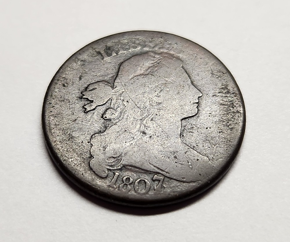 1807/6 Draped Bust Large Cent – Super Original G/VG