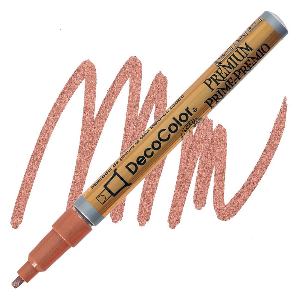 DecoColor, Paint Marker, Premium Copper Ink, Leafing Tip, 2mm, Opaque