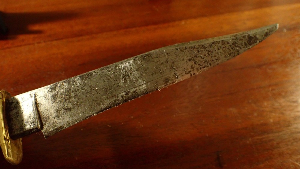 Vintage Antler Handle Fixed Blade Knife