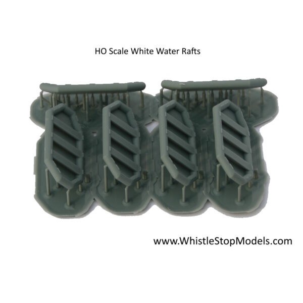 HO Scale White Water Rafts (6)