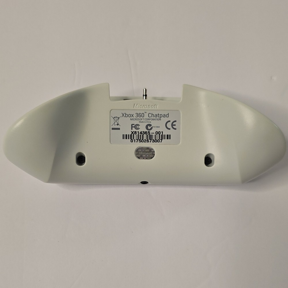 Microsoft Xbox 360 Chatpad Gaming Keypad White Controller Attachment*untested
