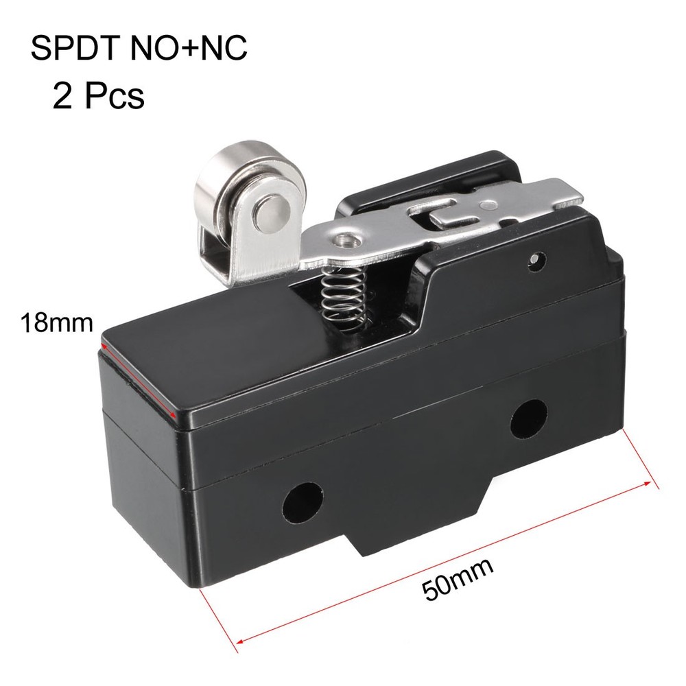 2PCS TM-1704 Panel Mount Short Hinge Roller Lever Micro Switch Screw Terminals