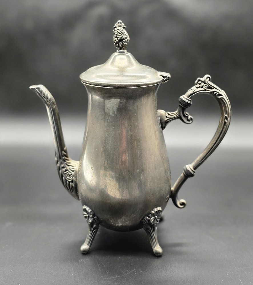 Vintage Silver Plated Tea Coffee Pot 10in