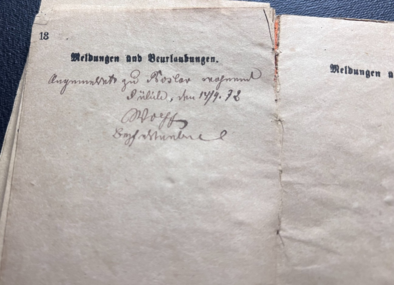 Franco-Prussian War 1870/1871 German Military ID Musketeer Johan Fleisch RARE!