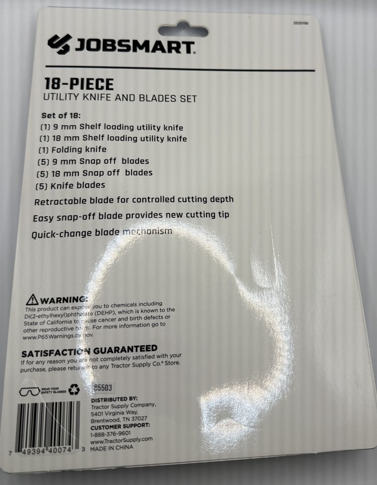 18 Piece Utility Knife set