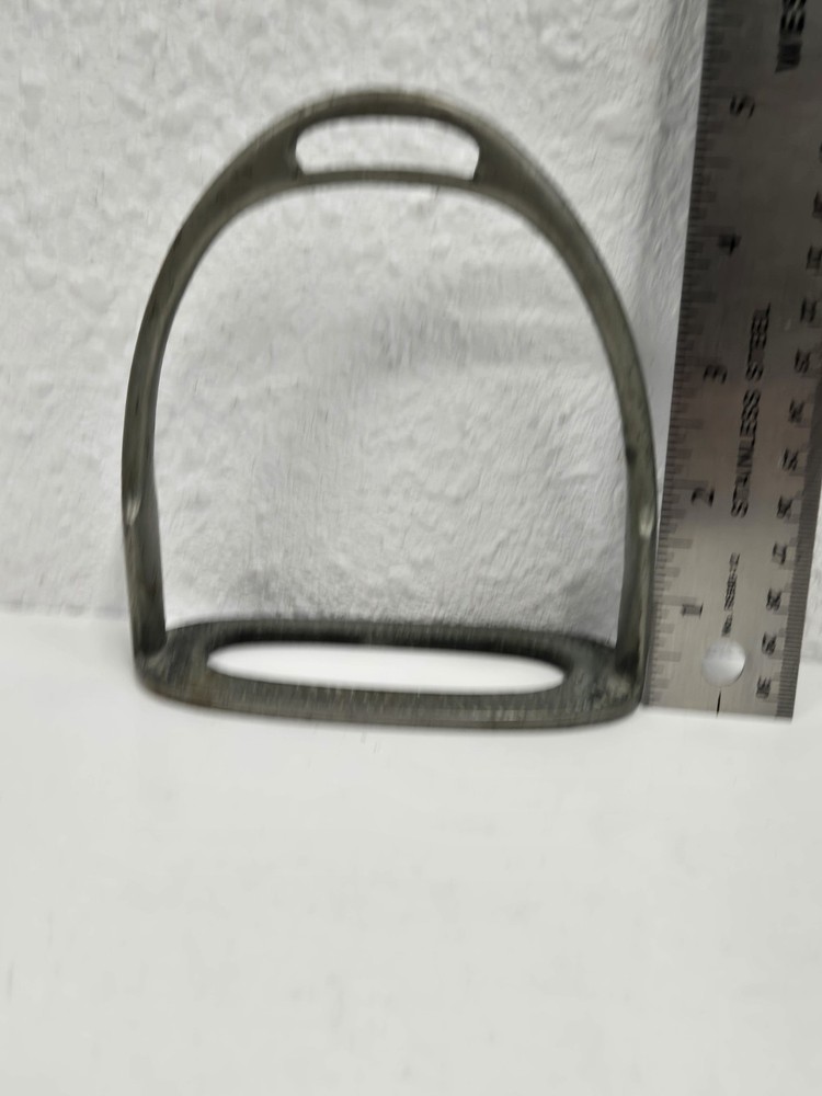 English Stirrup Single Solid Nickel? Metal