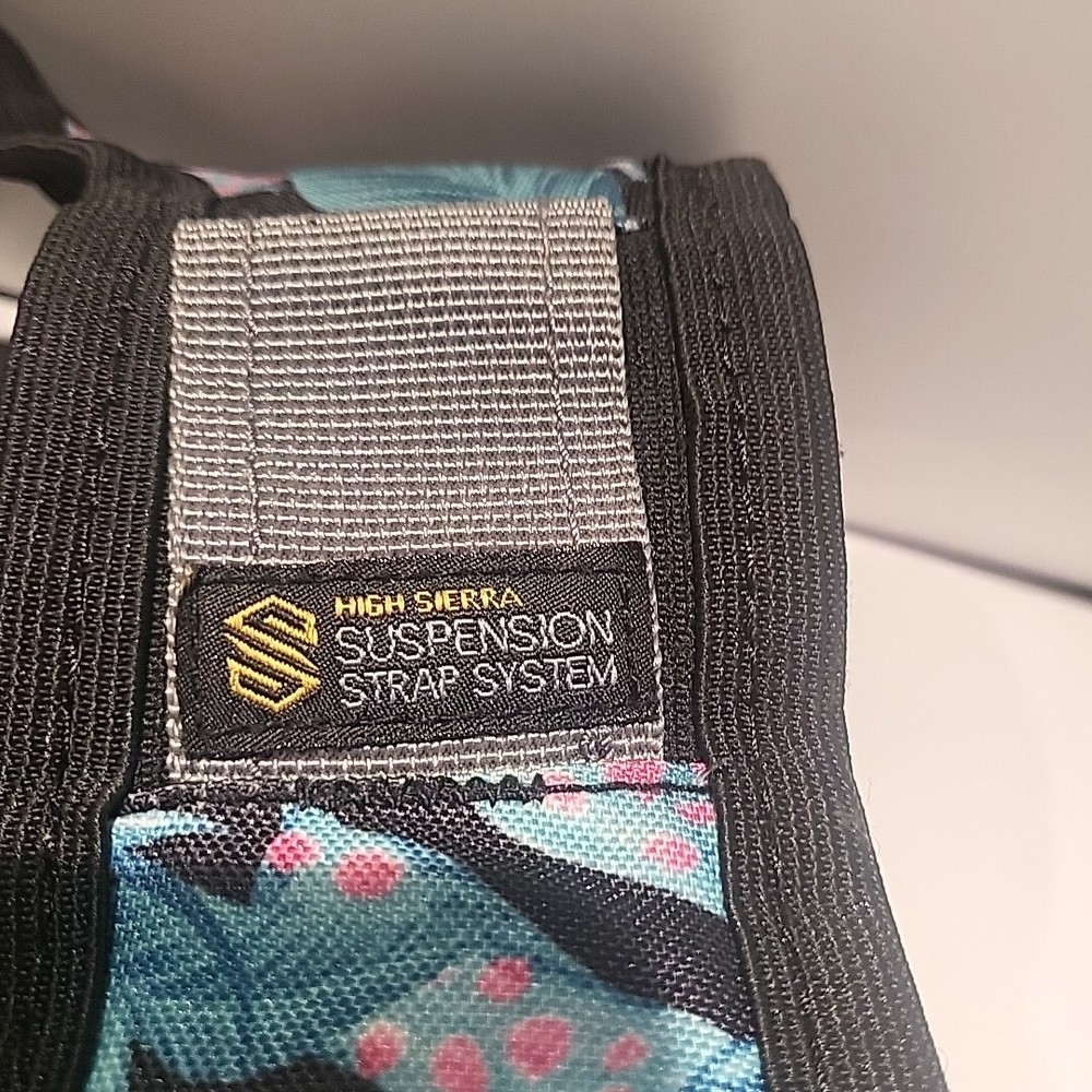 High Sierra Backpack Suspension Strap SystemTropical Print Padded
