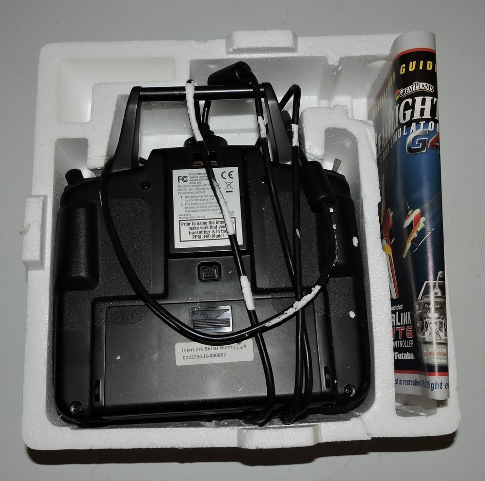 RealFlight G4 R/C Simulator Futaba Controller +game interlink elite in box