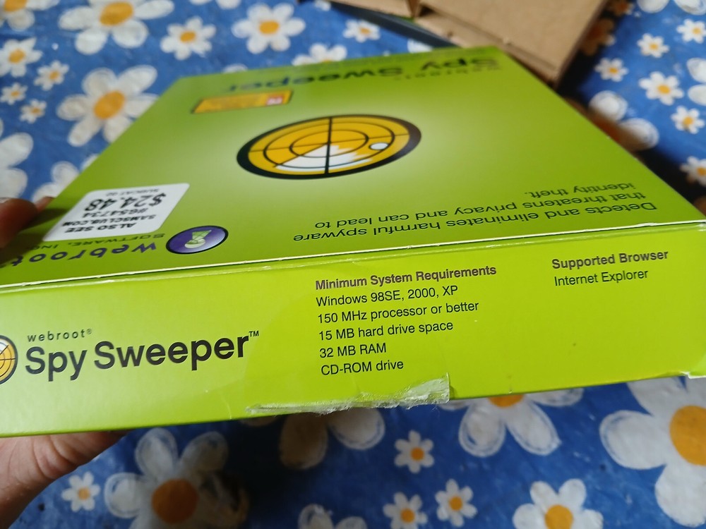 Webroot Spy Sweeper (Win98, 2000) Vintage Anti-Spyware Security Software