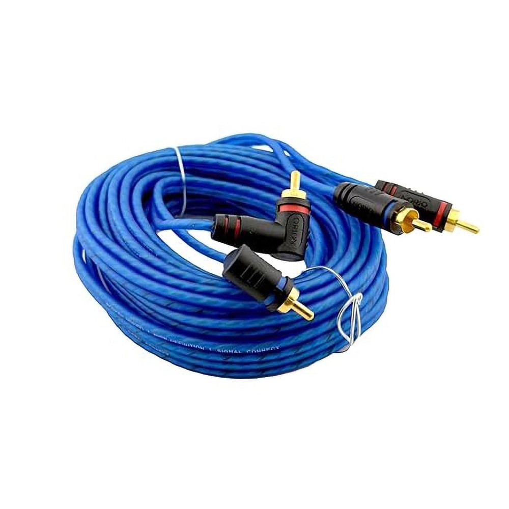 Orion 20 Foot CCA 2-Channel RCA Cable - Translucent Blue
