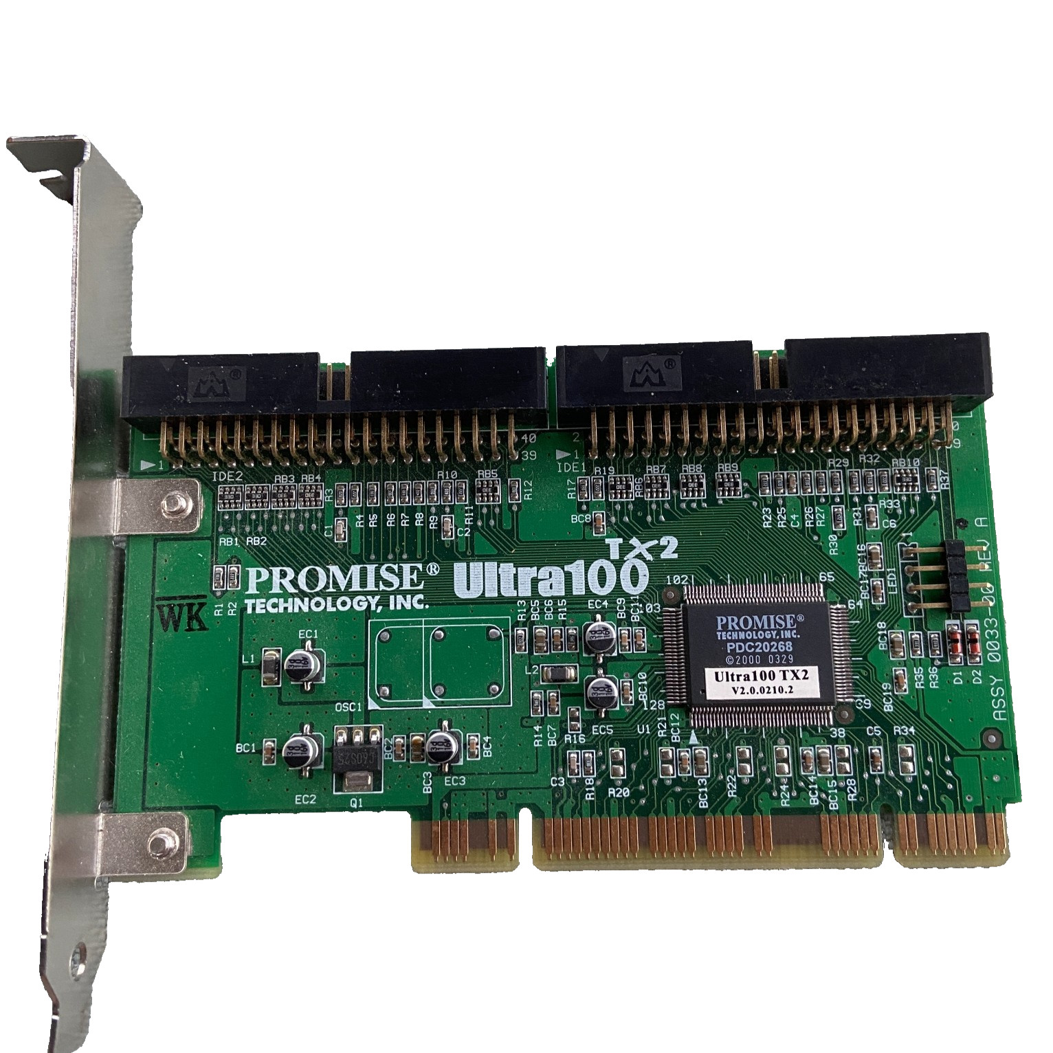 Promise Technologies Ultra 100 TX2 ATA/ATAPI Dual IDE Controller PCI Card Vintag