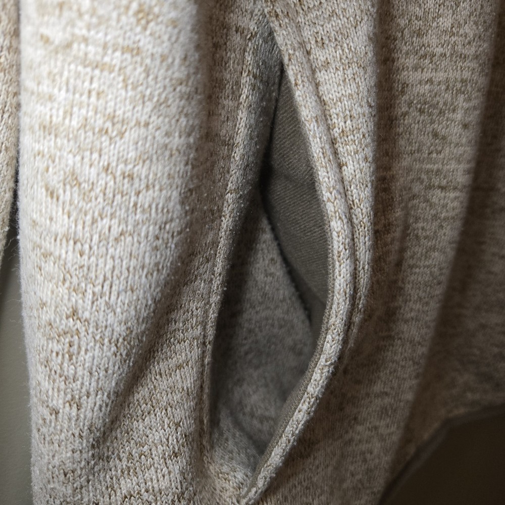 Goodfellow & Co. Men’s Regular Fit Pullover 1/4 Button Sweater Beige Size Medium