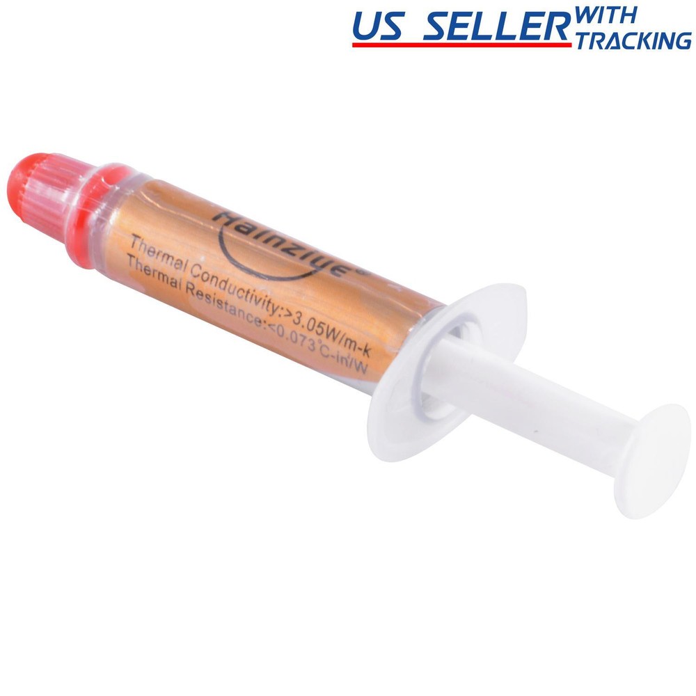 (5-pack) Gold Thermal Grease CPU Heatsink Compound Paste Compact Syringe 5X