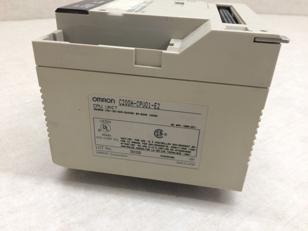 Omron Sysmac C200H-CPU01-E2 Programmable Logic Controller CPU Unit 50/60Hz