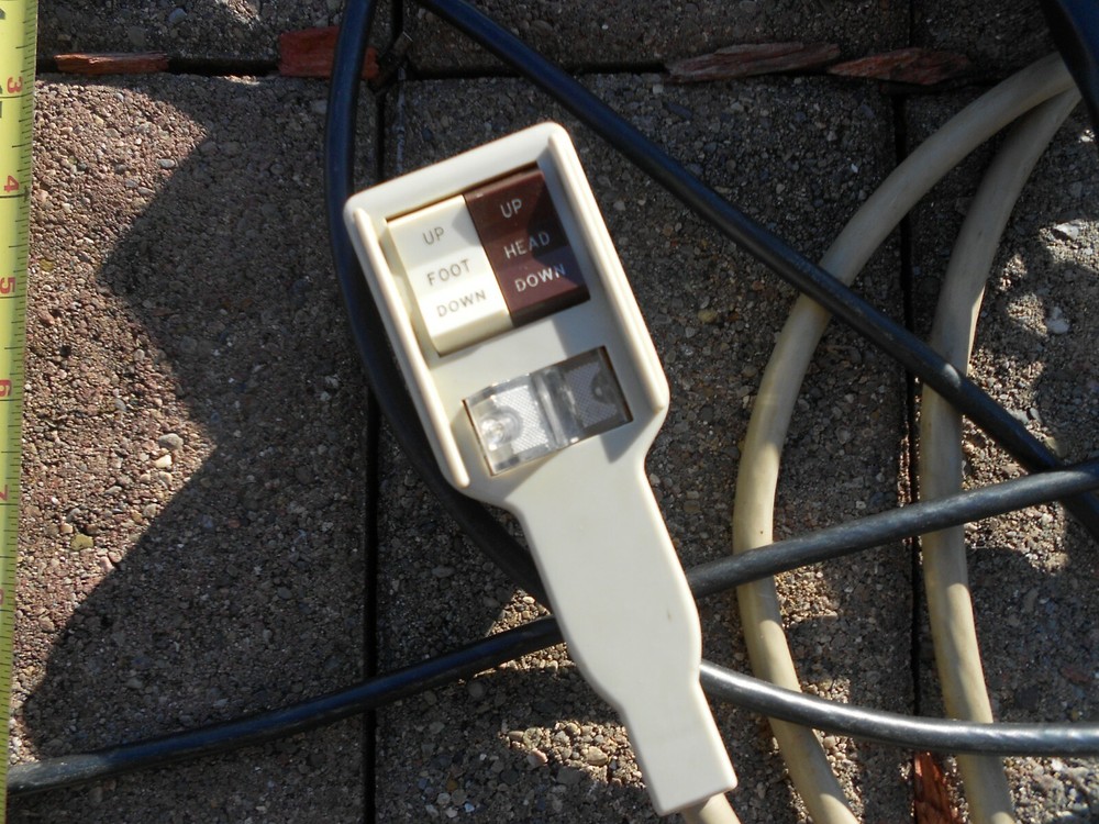 2 linear actuators, controller, wired remote, and bed vibrator from electric bed