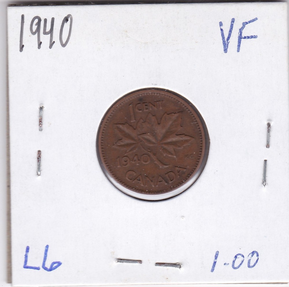 1940 Canada One Cent L6