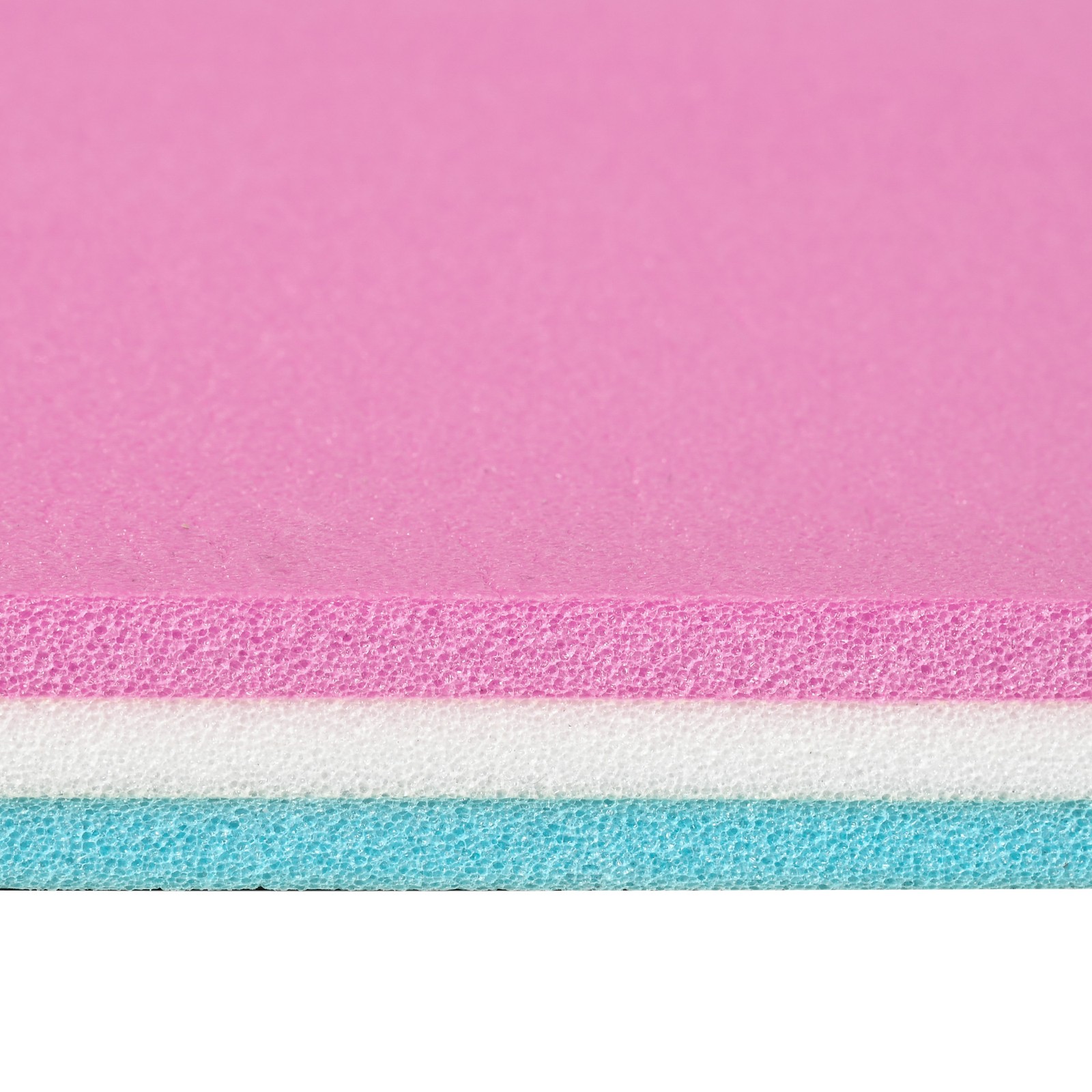 12.5' x 5' Floating Mat with Drink Holders 3-Layer Lily Pad, Pink