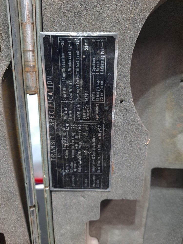 SCHNEIDER TT-700 Engineers Optical Plummet Transit with Case NICE